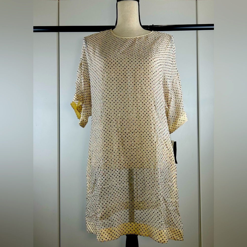 Red Valentino Sheer Beige Dress